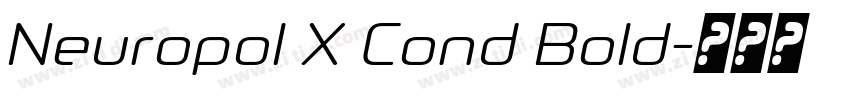 Neuropol X Cond Bold字体转换